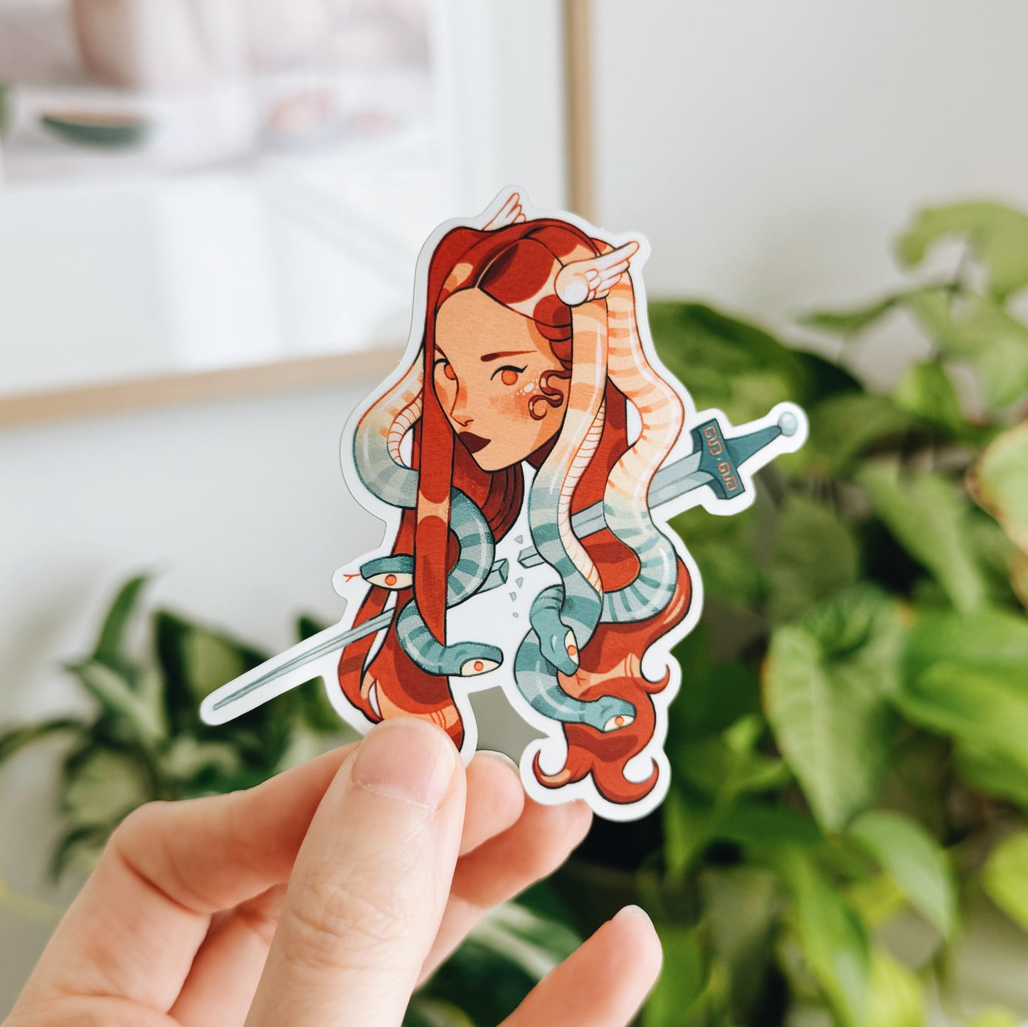 Perseus Sword // Mirror Sticker