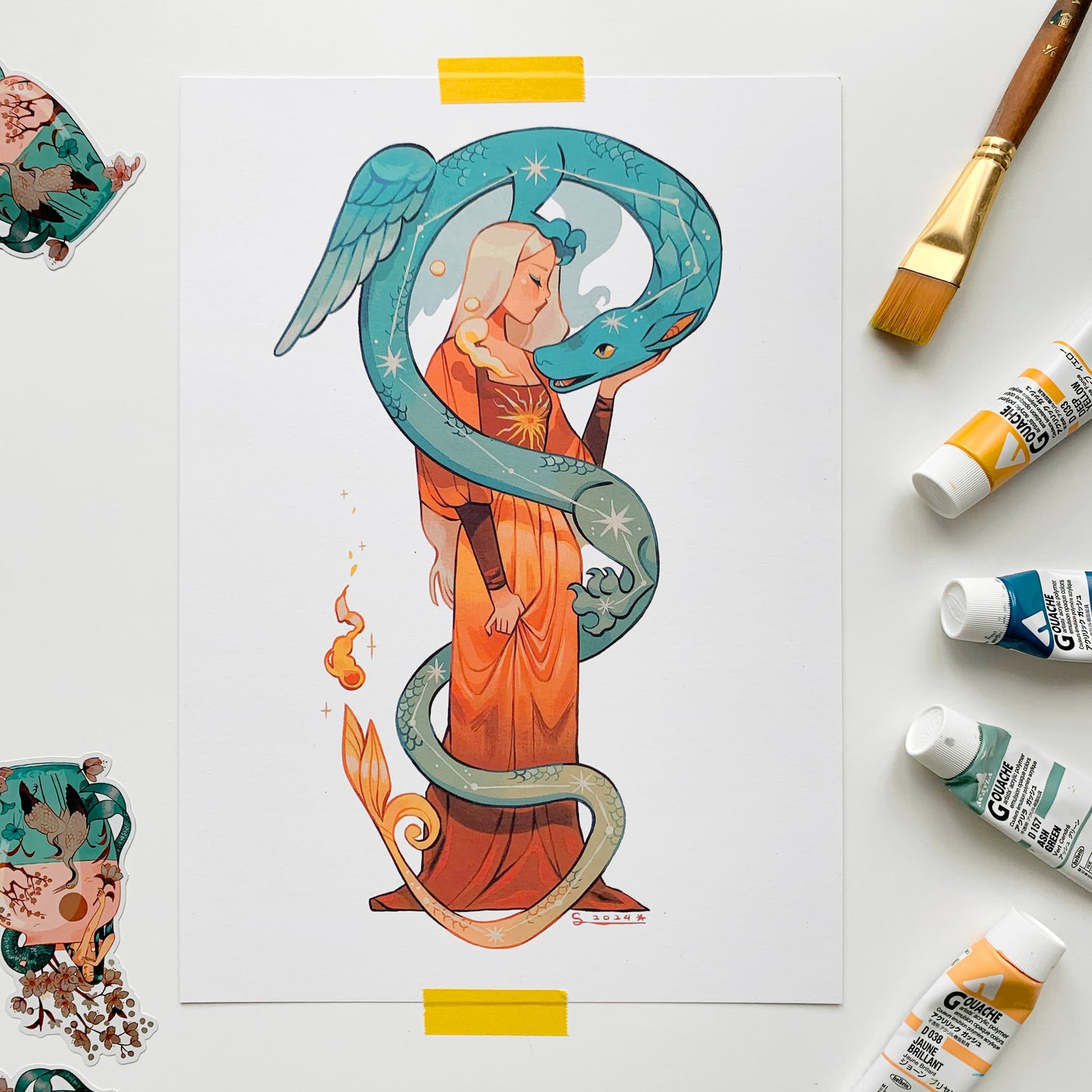 Celestial Dragon // A4 PRINT