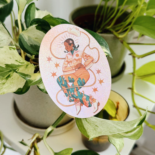 Cowgirl // Pixie Dust Sticker