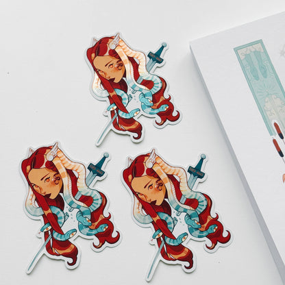 Perseus Sword // Mirror Sticker
