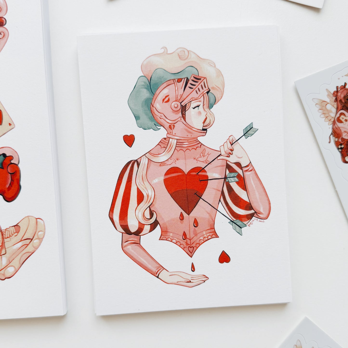 Pink Knight // A6 PRINT