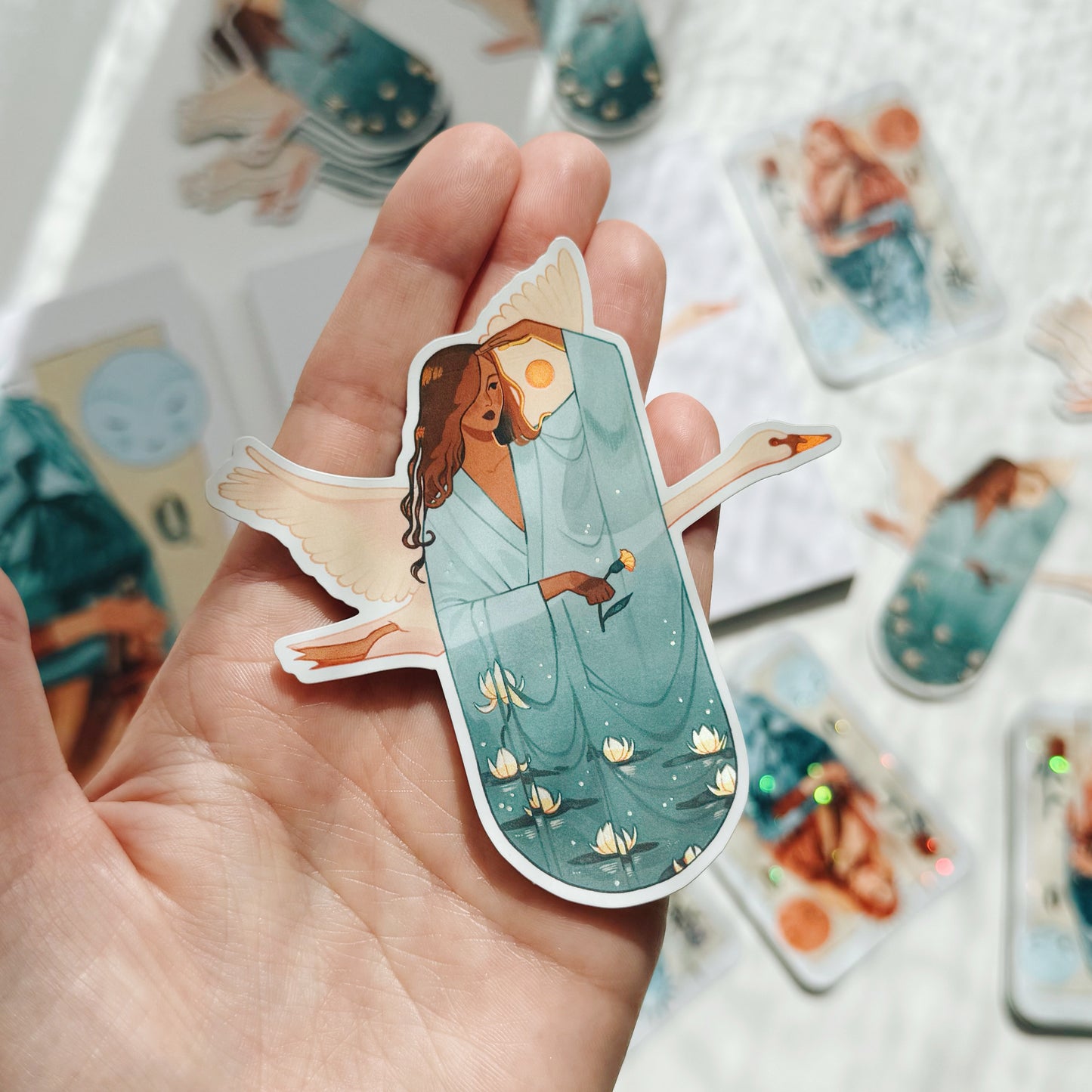 Swan Lady // Holographic Sticker