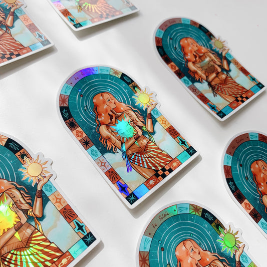 Le Soleil // Holographic Sticker