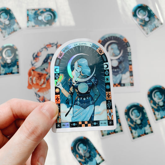 La Lune // Holographic Sticker